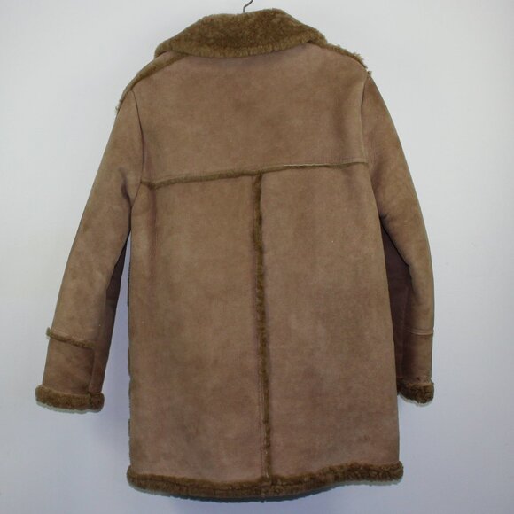 Vintage Sheepskin Shearling Leather Jacket Coat (2XL - 50) - Picture 2 of 12